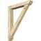 Ekena Millwork Traditional Slat Rough Sawn Bracket w/ Offset Brace, Douglas Fir, 6"W x 36"D x 44"H BKT0604X36X44TRA06RDF - alternate 1